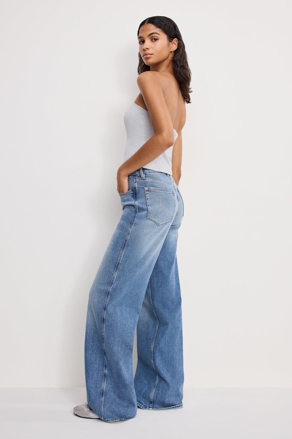 Luxury GOOD SKATE WIDE JEANS INDIGO1142