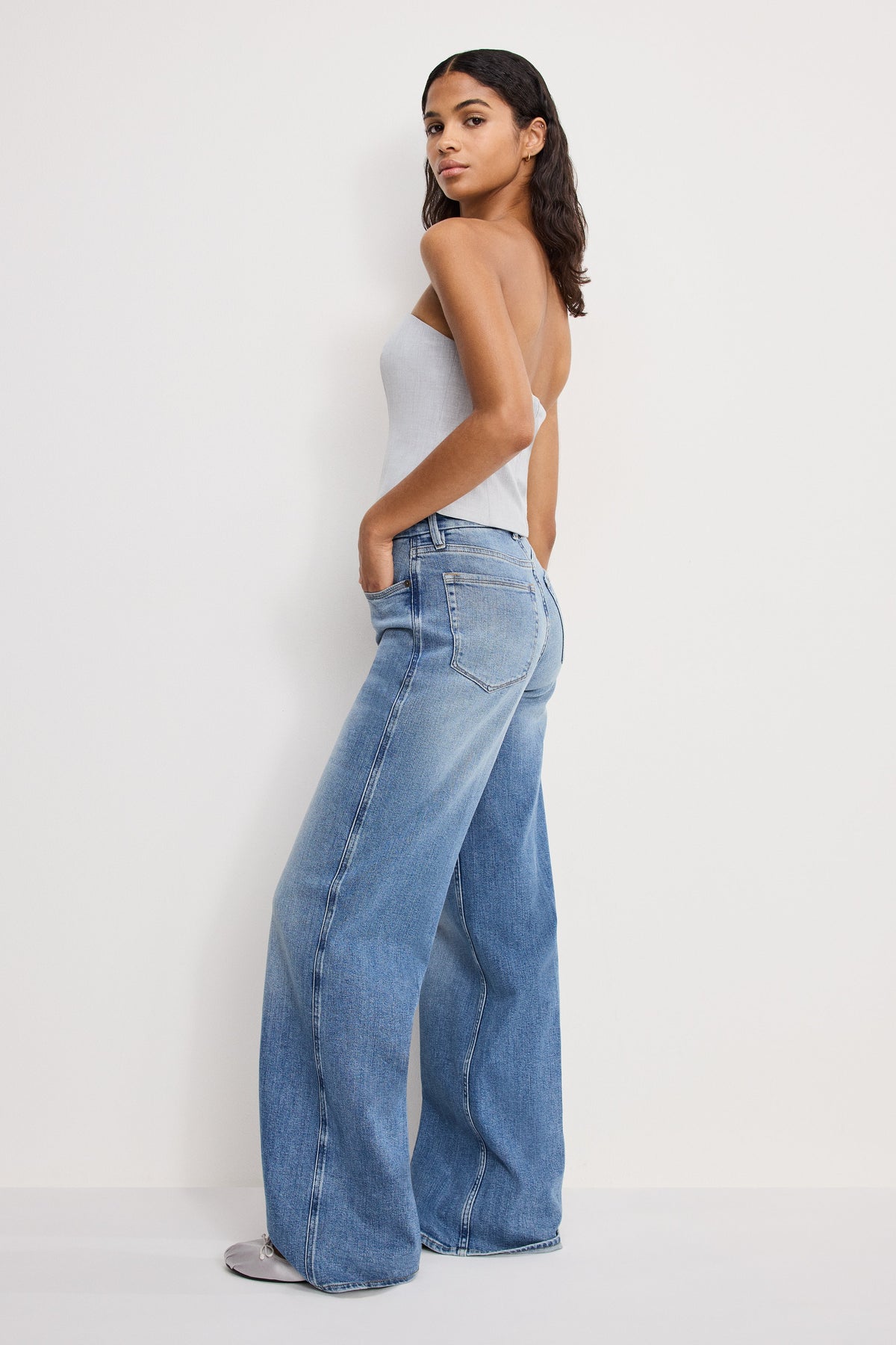 Luxury GOOD SKATE WIDE JEANS INDIGO1142
