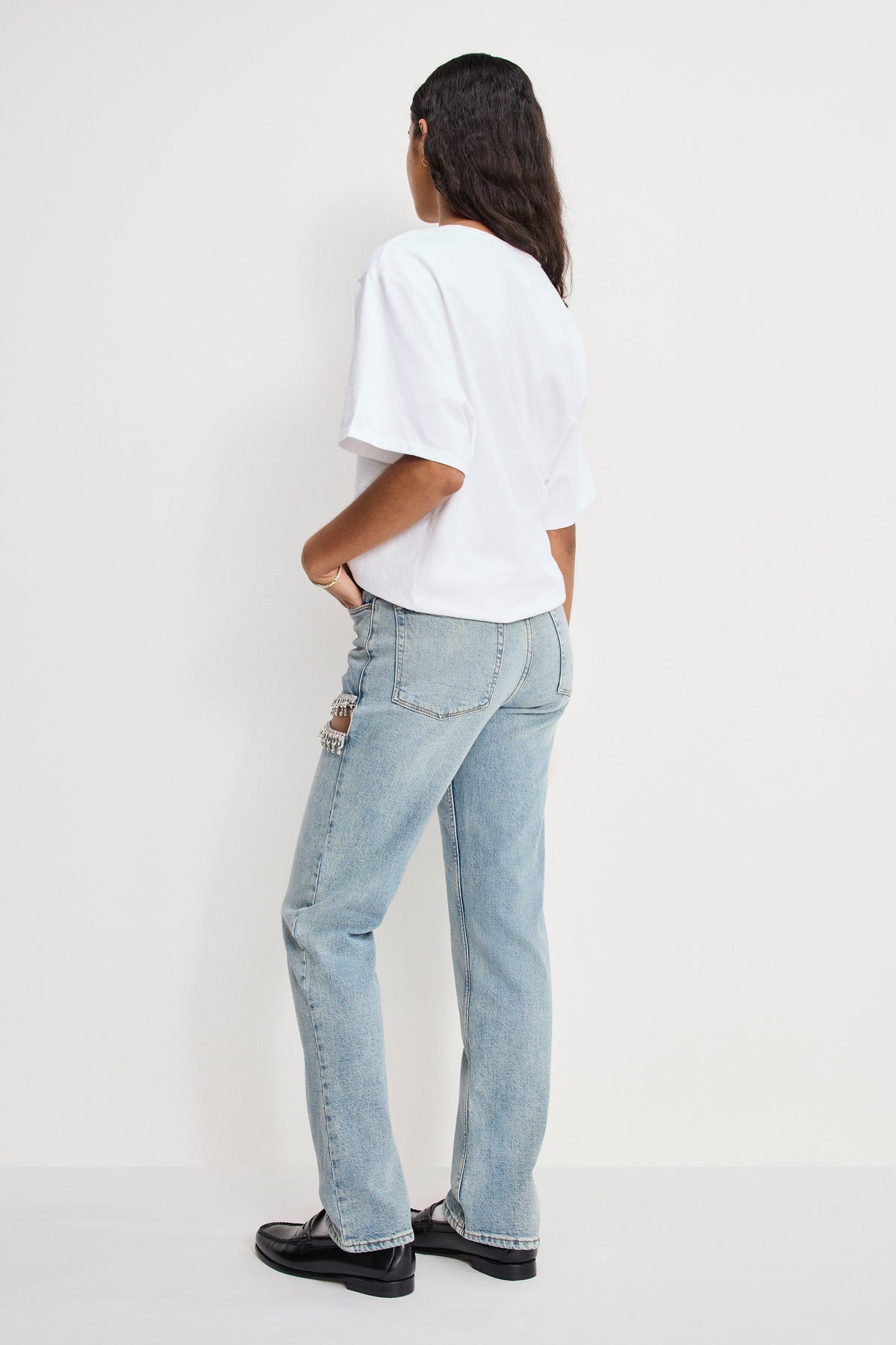 Luxury GOOD ICON STRAIGHT DIAMOND JEANS INDIGO357