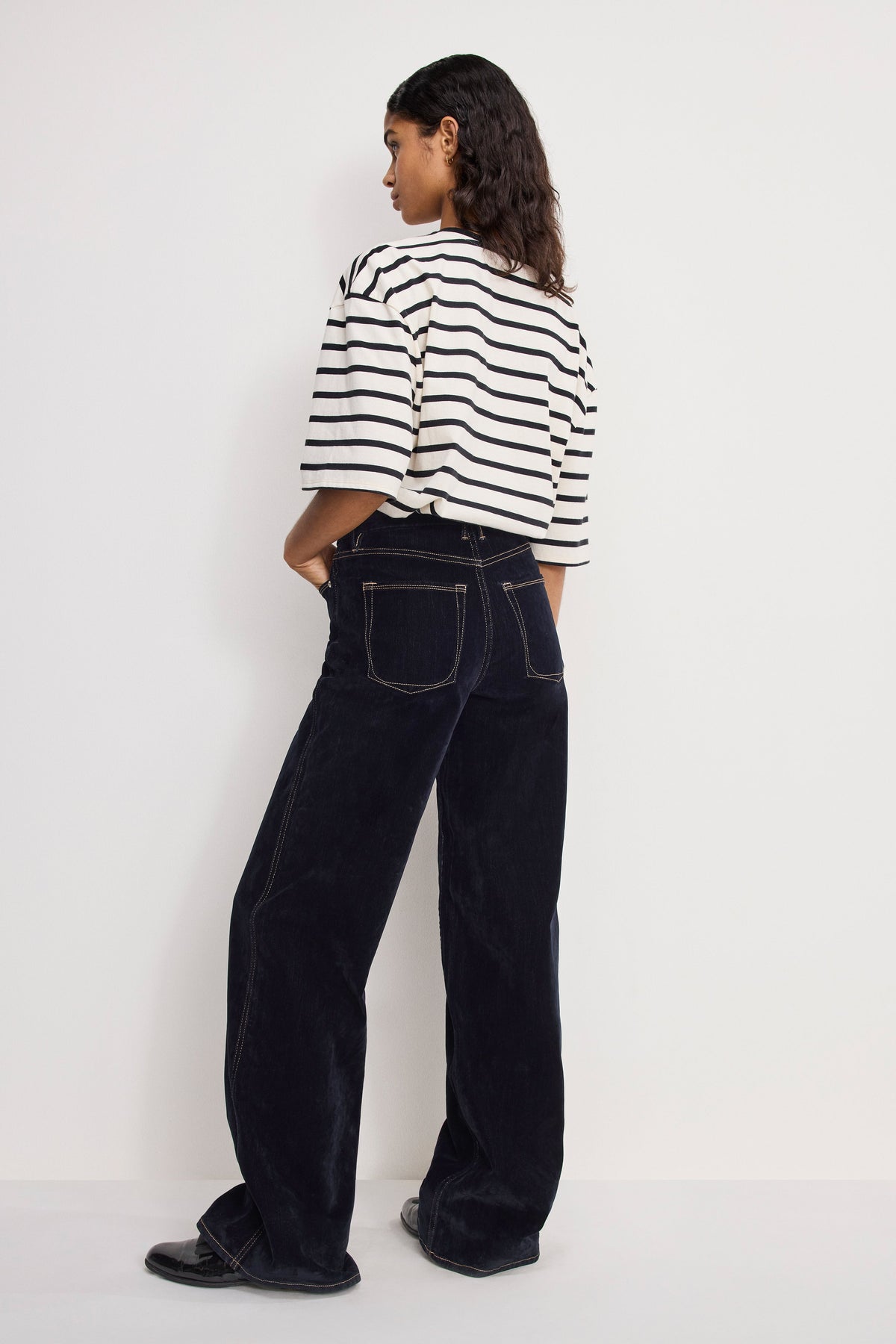 Luxury GOOD SKATE FLOCKED DENIM JEANS INDIGO939