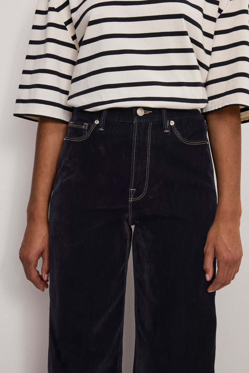 Luxury GOOD SKATE FLOCKED DENIM JEANS INDIGO939