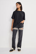 Luxury GOOD ICON STRAIGHT DIAMOND JEANS BLACK376
