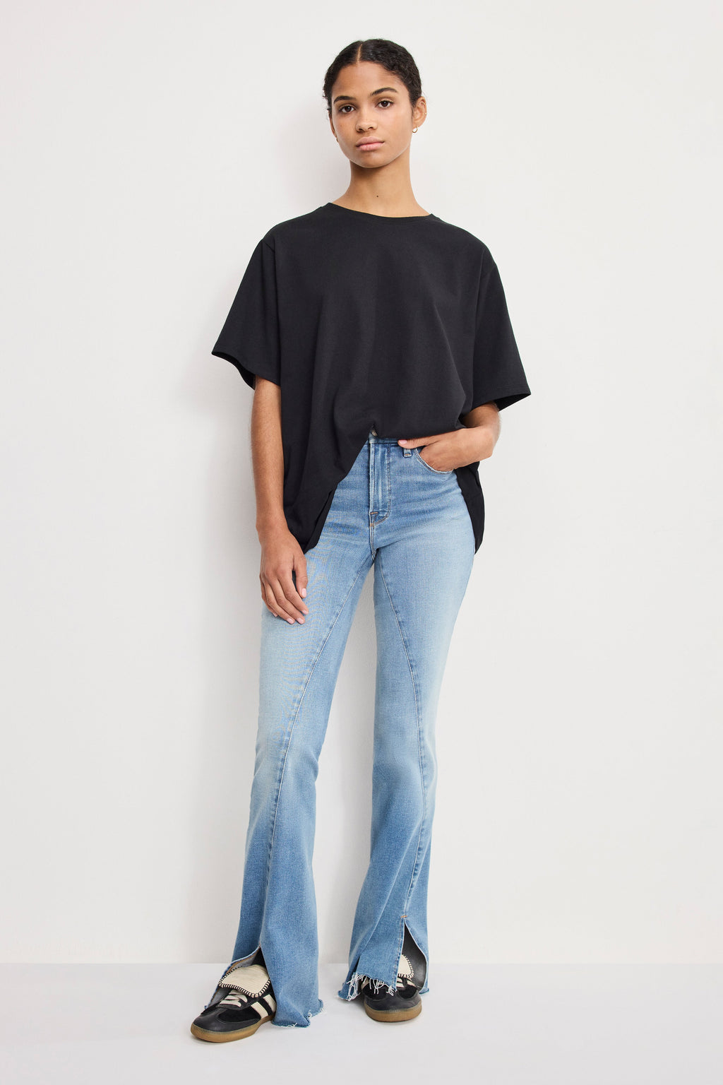Luxury SOFT TECH GOOD LEGS FLARE JEANS INDIGO995