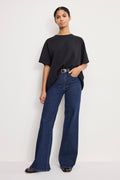 Luxury GOOD WAIST PALAZZO JEANS INDIGO985