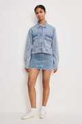 Luxury CRYSTAL DENIM JACKET INDIGO1070