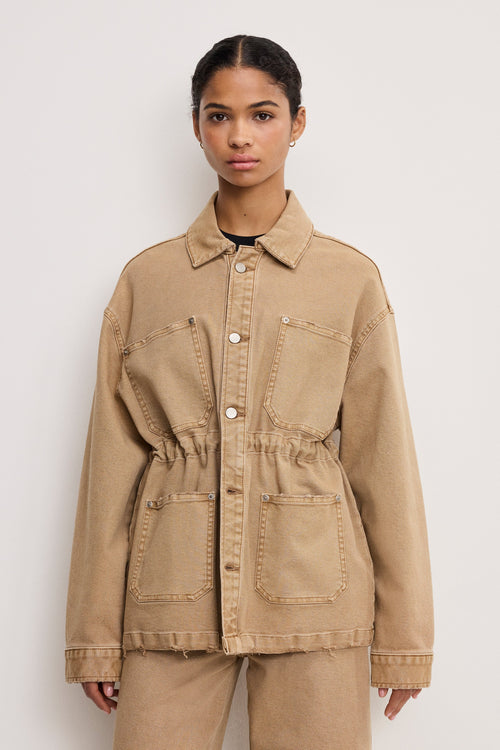 Luxury CANVAS JACKET GOOD KHAKI001