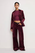 Luxury VELVET SCULPTED BLAZER FIG007