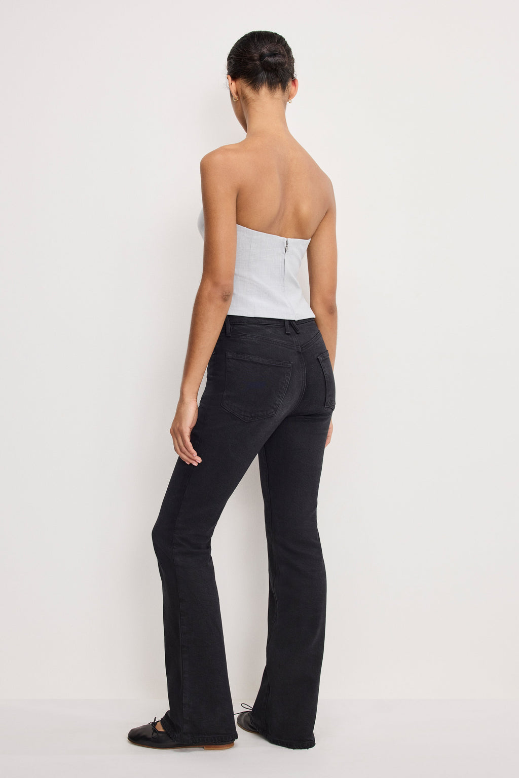 Luxury SOFT TECH GOOD CLASSIC BOOTCUT JEANS BLACK344