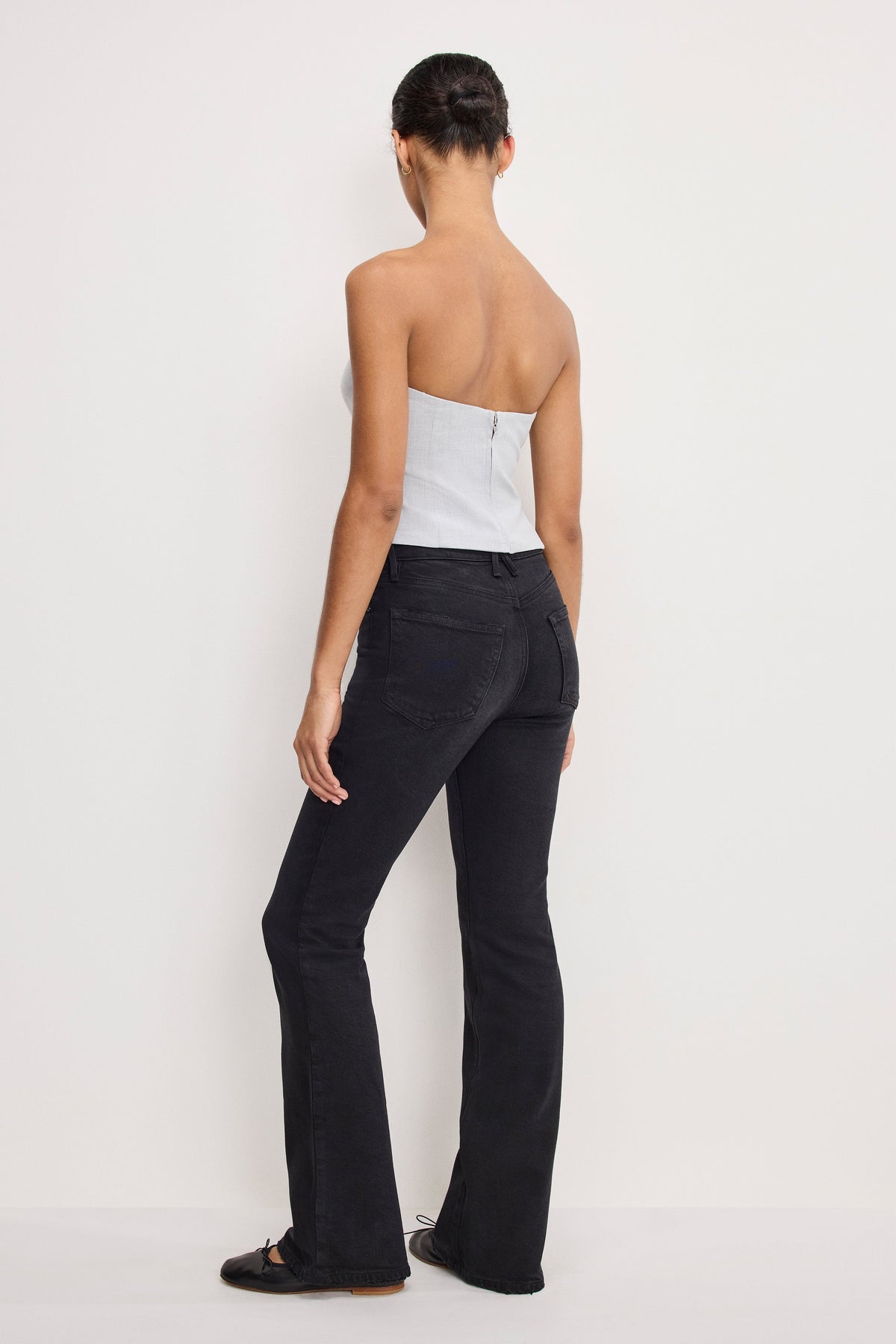 Luxury SOFT TECH GOOD CLASSIC BOOTCUT JEANS BLACK344