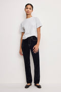 Luxury GOOD ICON STRAIGHT FLOCKED DENIM JEANS INDIGO939