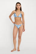 Luxury PRINT STRING BIKINI BOTTOM BLUE ANGEL PRINT