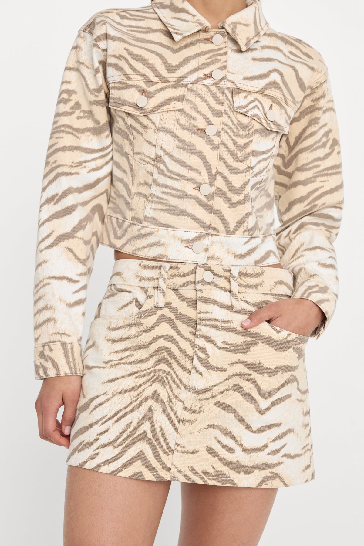 Luxury GOOD 90S TIGER MINI SKIRT BROWN TIGER