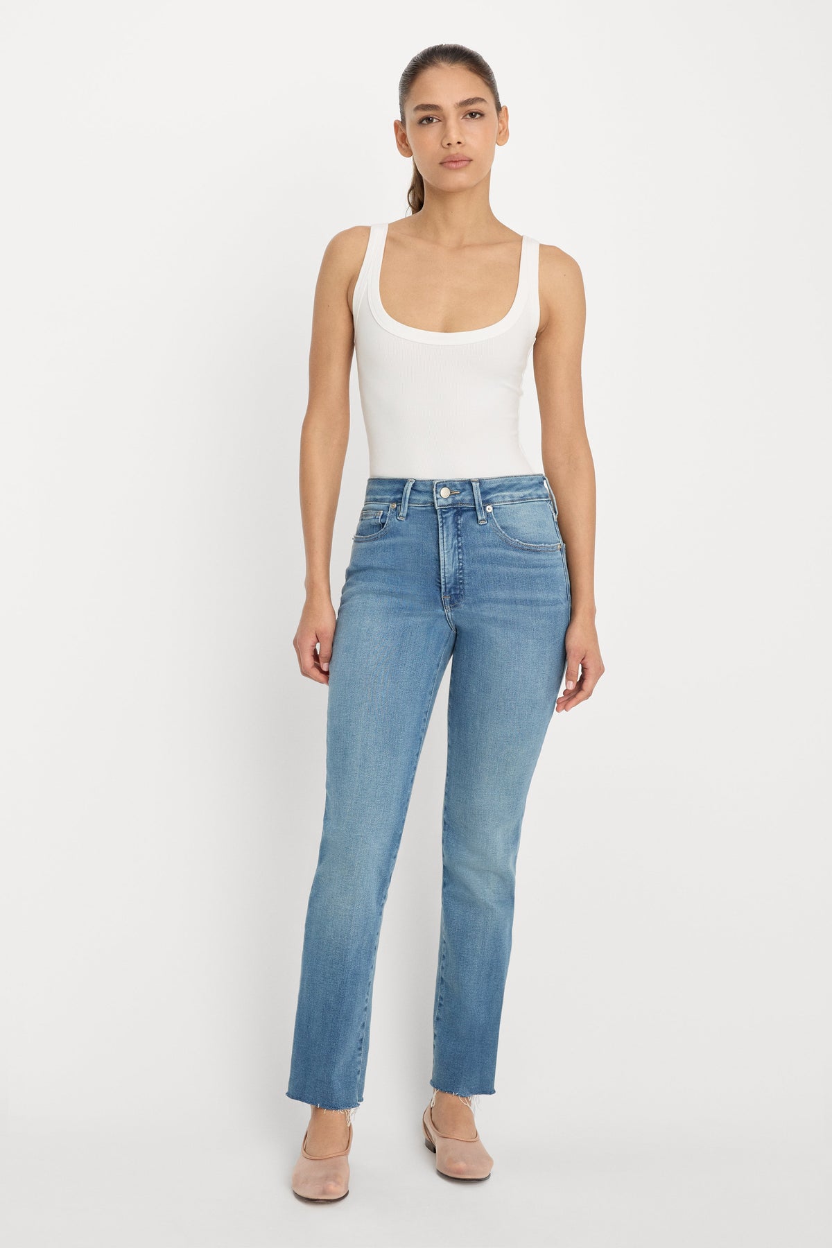 Luxury SOFT TECH GOOD LEGS STRAIGHT JEANS INDIGO1209