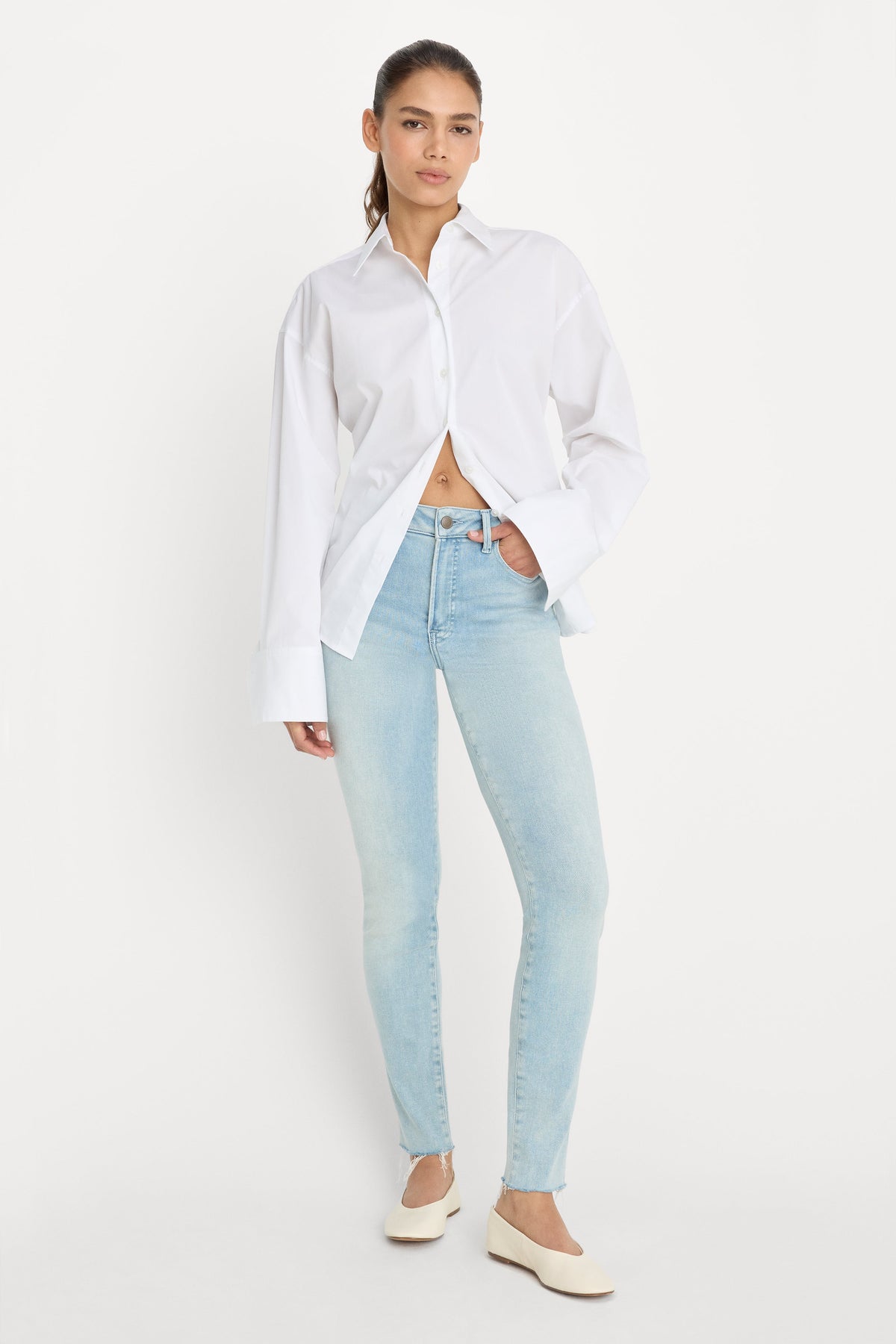Luxury SOFT TECH GOOD LEGS SKINNY JEANS INDIGO1129