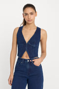 Luxury JEANIUS VEST INDIGO377