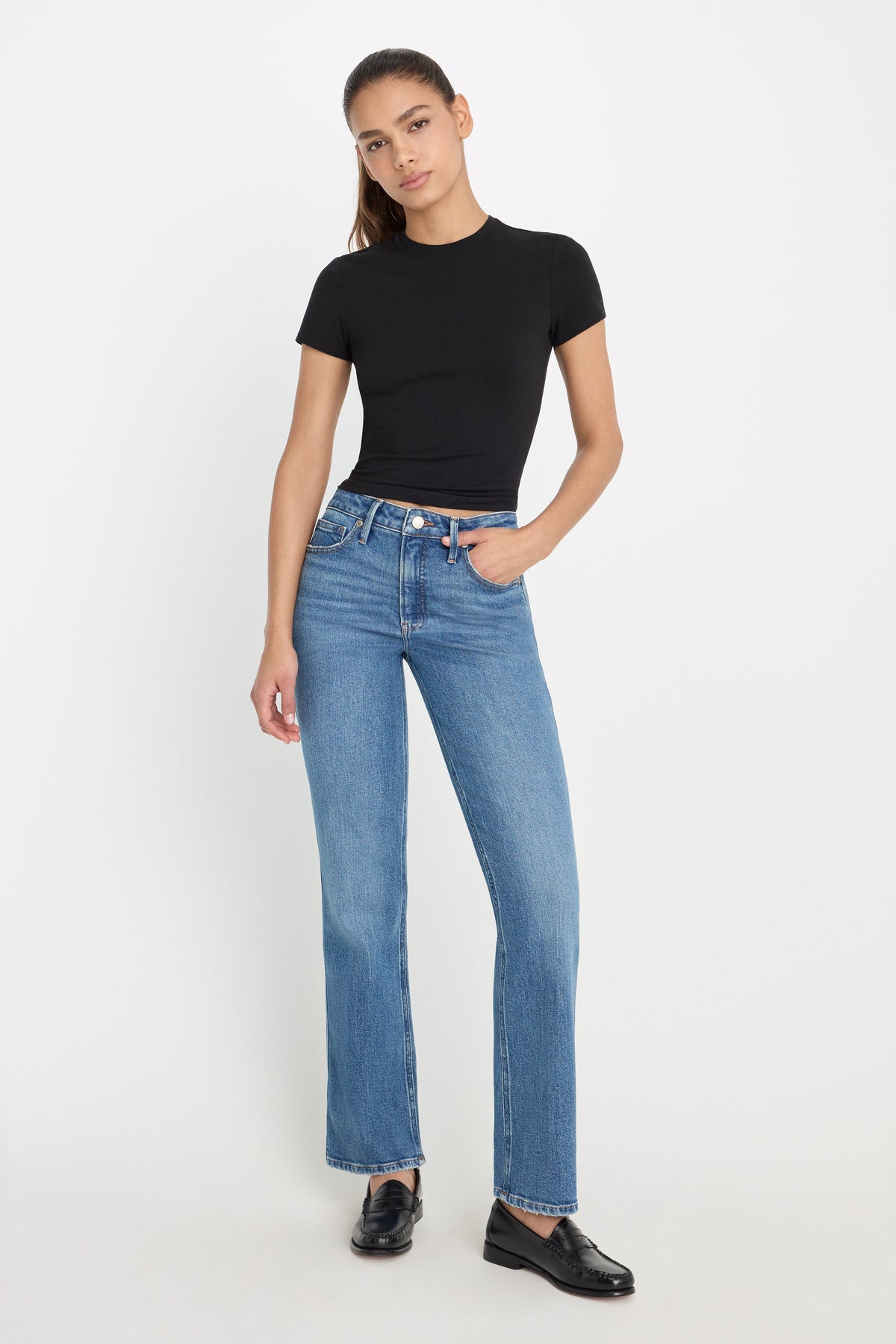 Luxury GOOD KICK FLARE JEANS INDIGO1212