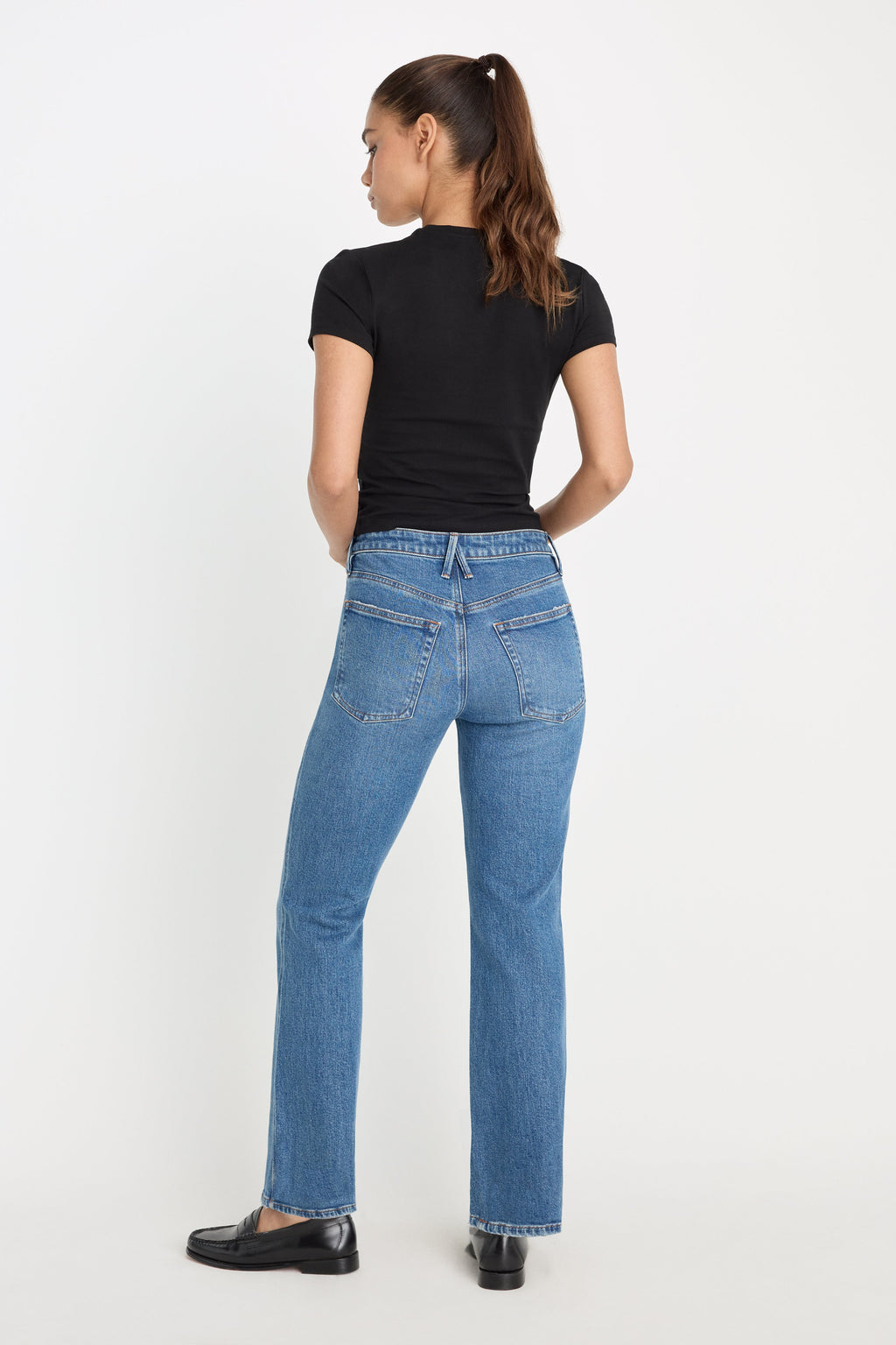 Luxury GOOD KICK FLARE JEANS INDIGO1212