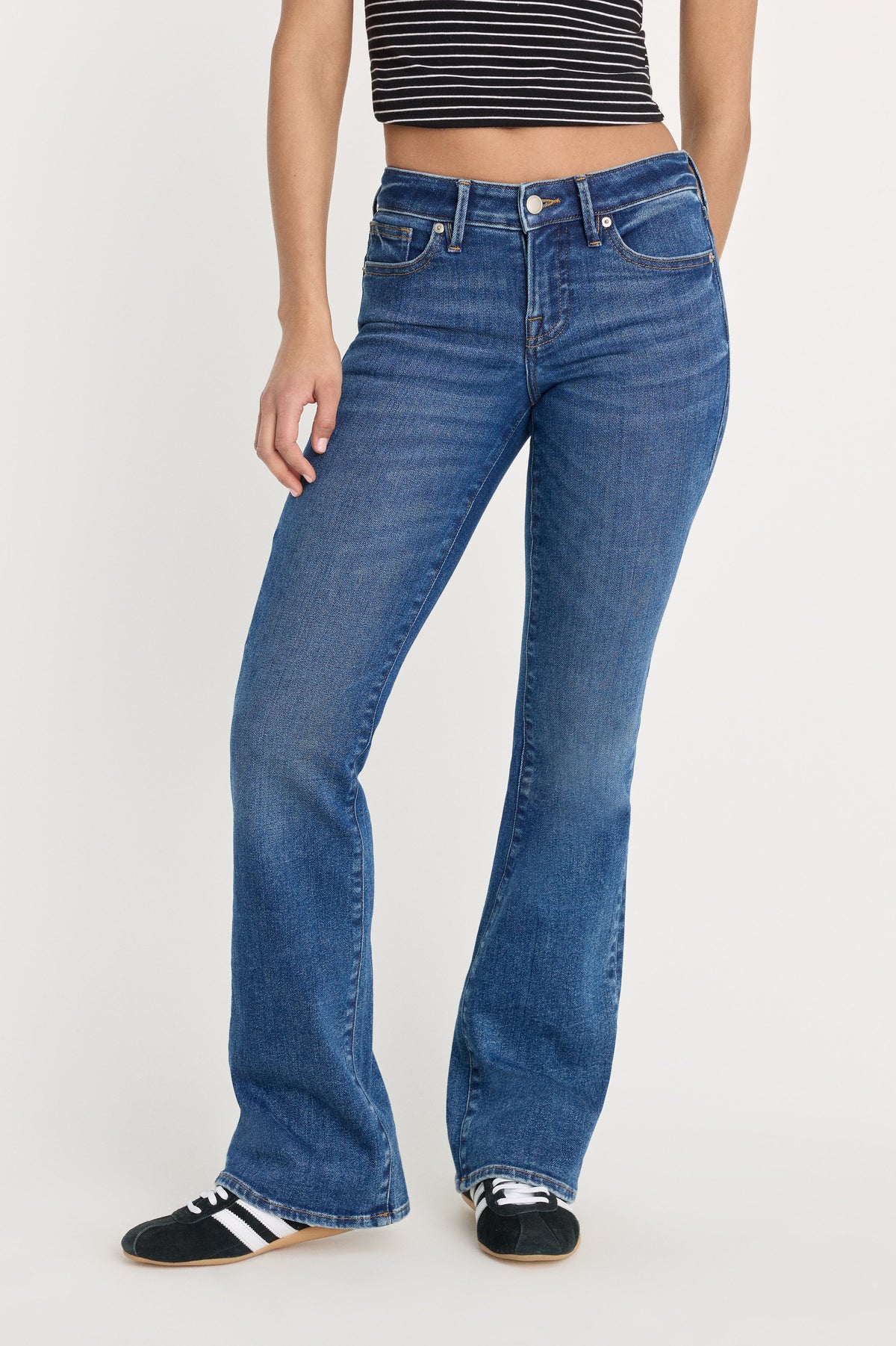 Luxury GOOD LOW RISE BOOTCUT JEANS INDIGO1218
