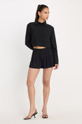 Luxury LUXE SUITING TROUSER SHORT BLACK001