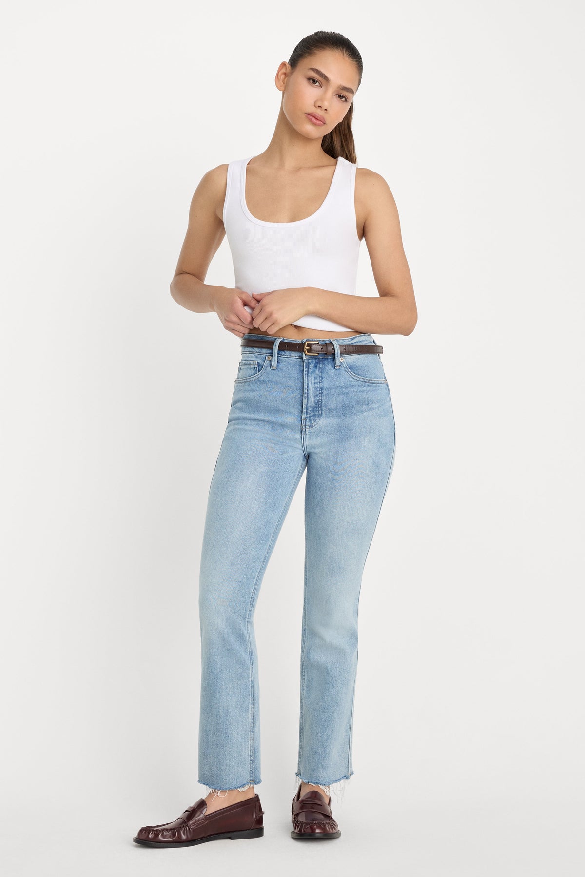 Luxury GOOD KICK FLARE JEANS INDIGO1215