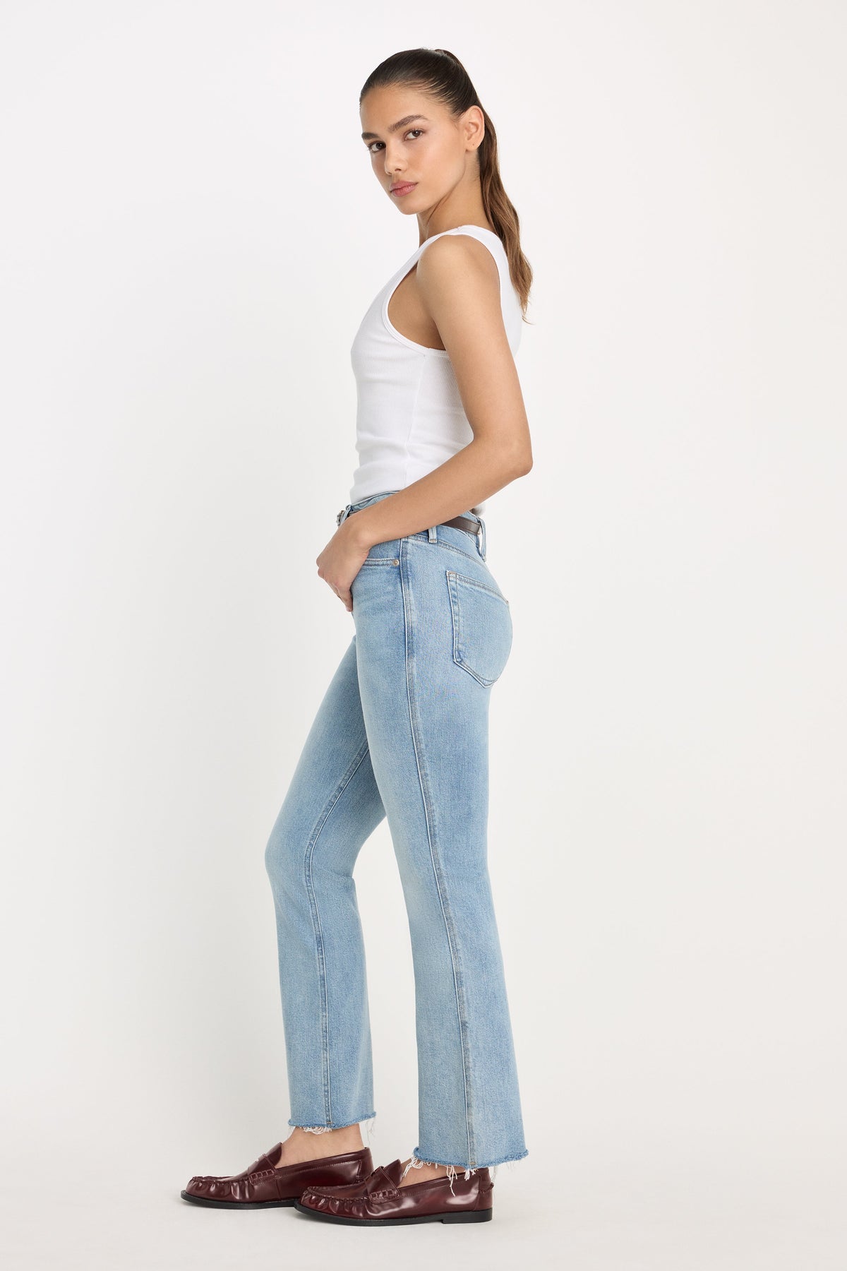 Luxury GOOD KICK FLARE JEANS INDIGO1215