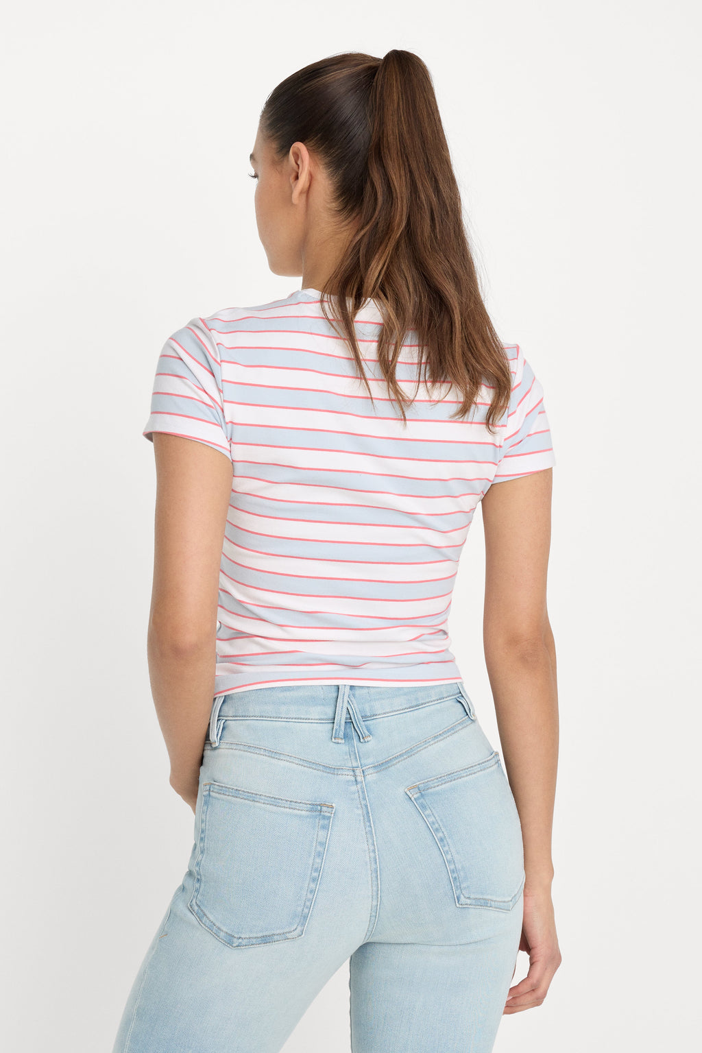 Luxury THE BABY TEE SKY STRIPE