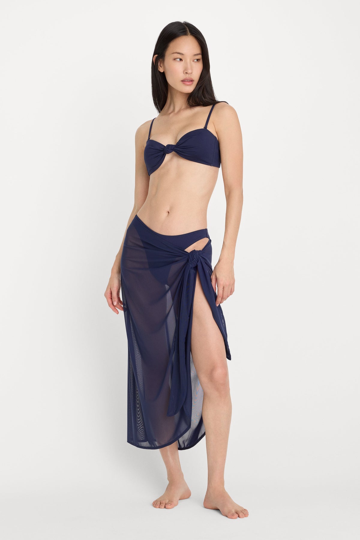 Luxury MESH MIDI SARONG HORIZON INK