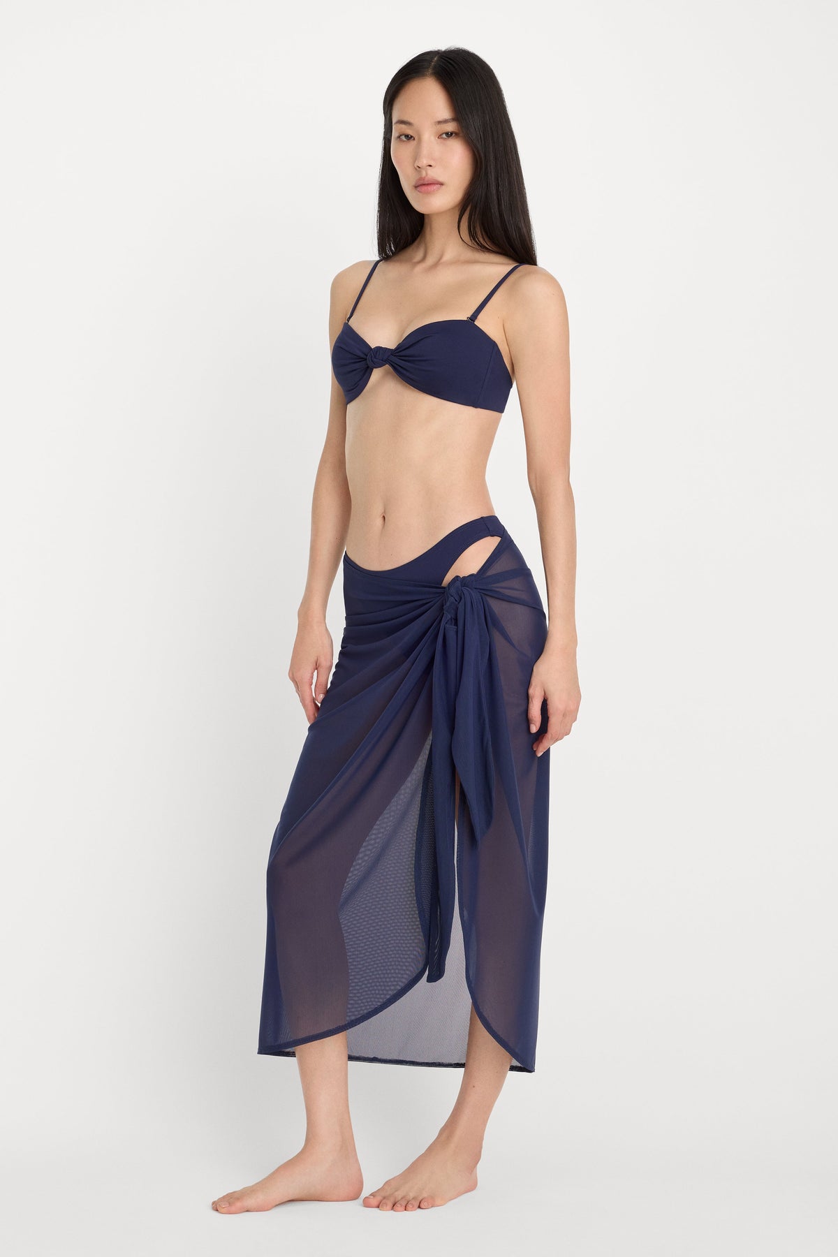 Luxury MESH MIDI SARONG HORIZON INK