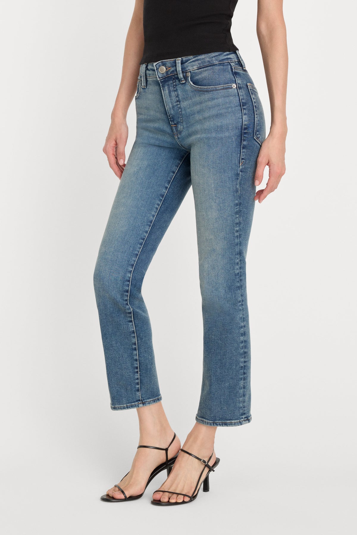 Luxury COMPRESSION GOOD LEGS STRAIGHT JEANS INDIGO254