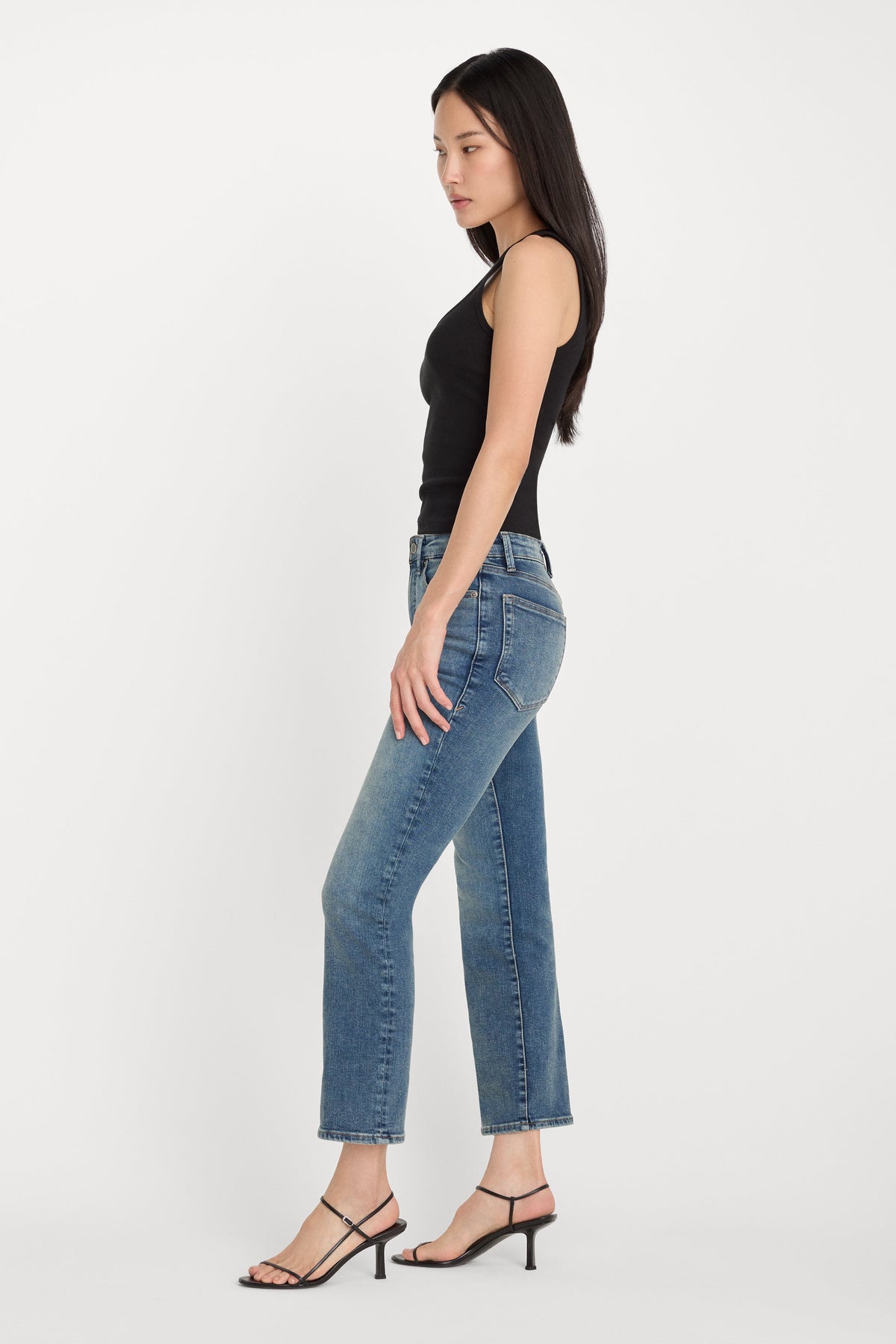Luxury COMPRESSION GOOD LEGS STRAIGHT JEANS INDIGO254