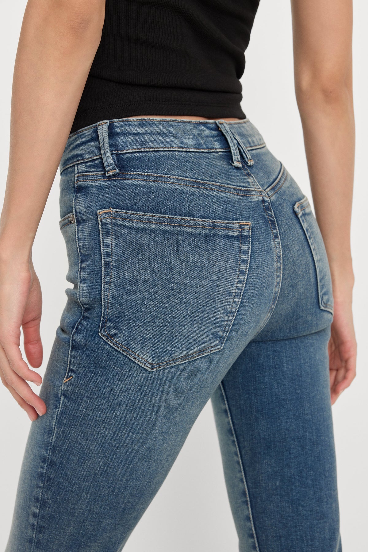 Luxury COMPRESSION GOOD LEGS STRAIGHT JEANS INDIGO254