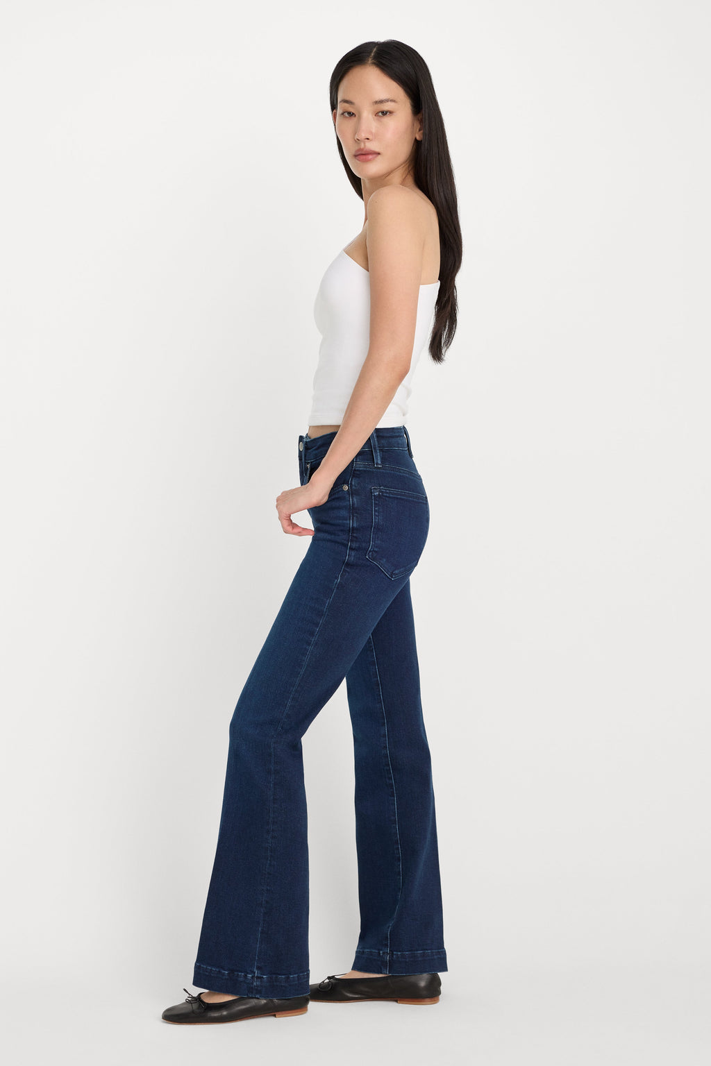 Luxury COMPRESSION GOOD CLASSIC BOOTCUT JEANS INDIGO1150