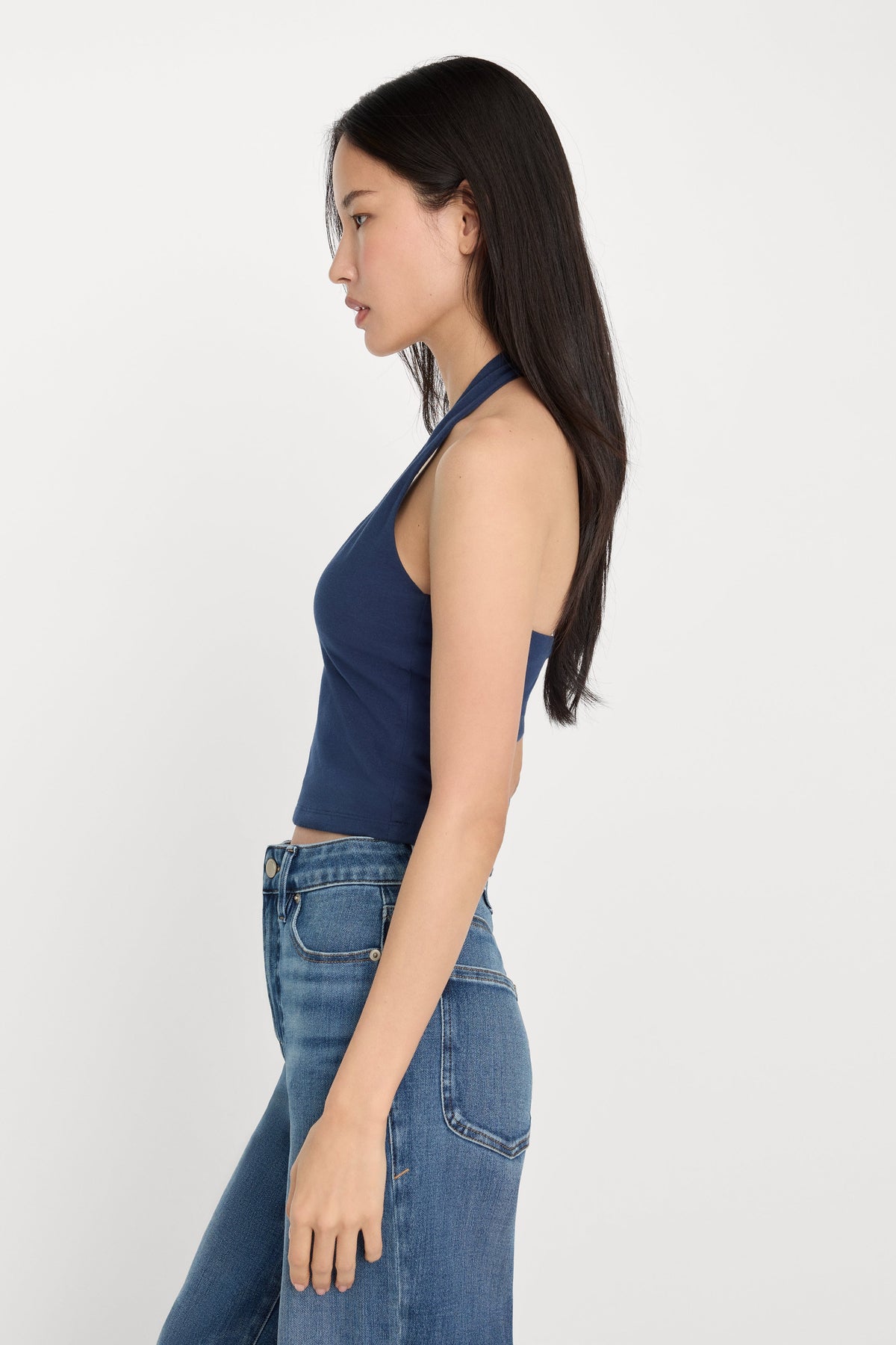 Luxury THE HALTER TANK HORIZON INK
