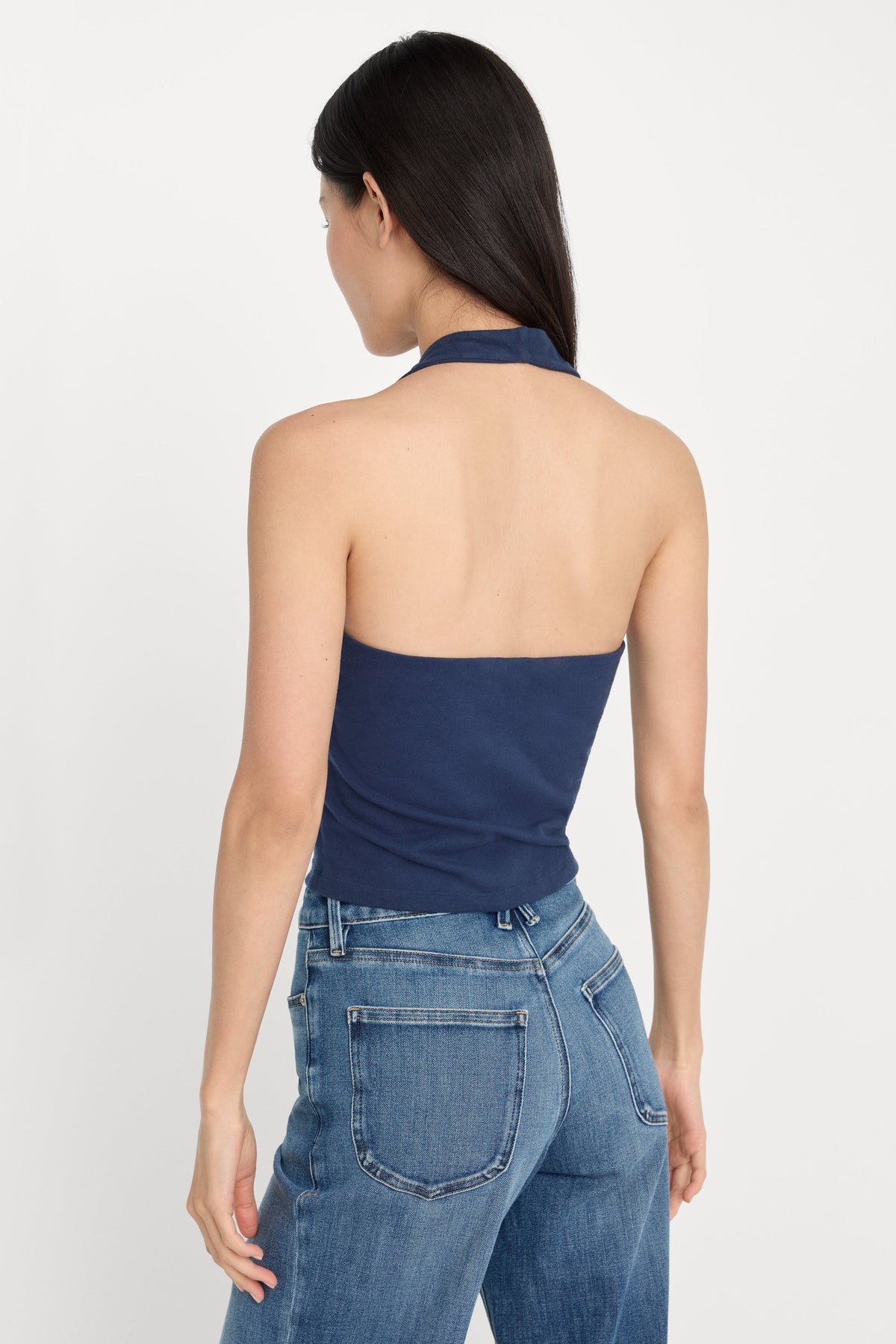 Luxury THE HALTER TANK HORIZON INK