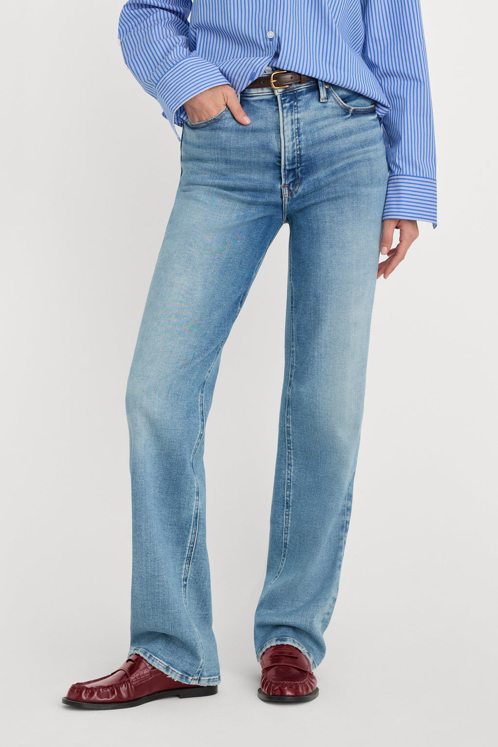 Luxury SOFT TECH GOOD TRUE STRAIGHT JEANSINDIGO1214