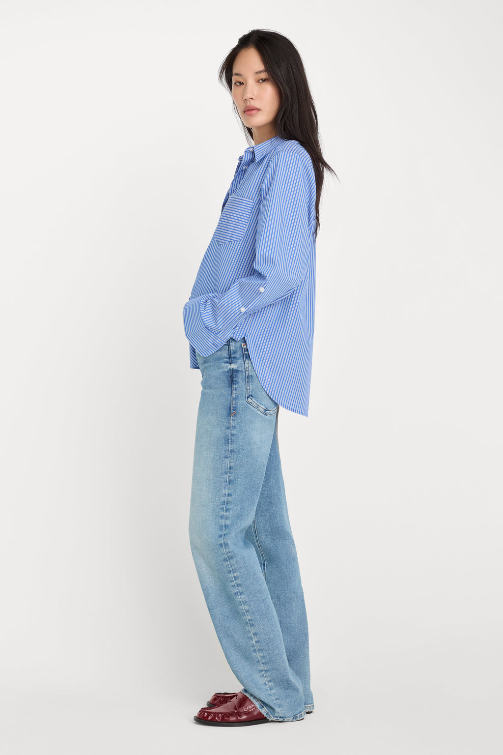 Luxury SOFT TECH GOOD TRUE STRAIGHT JEANSINDIGO1214