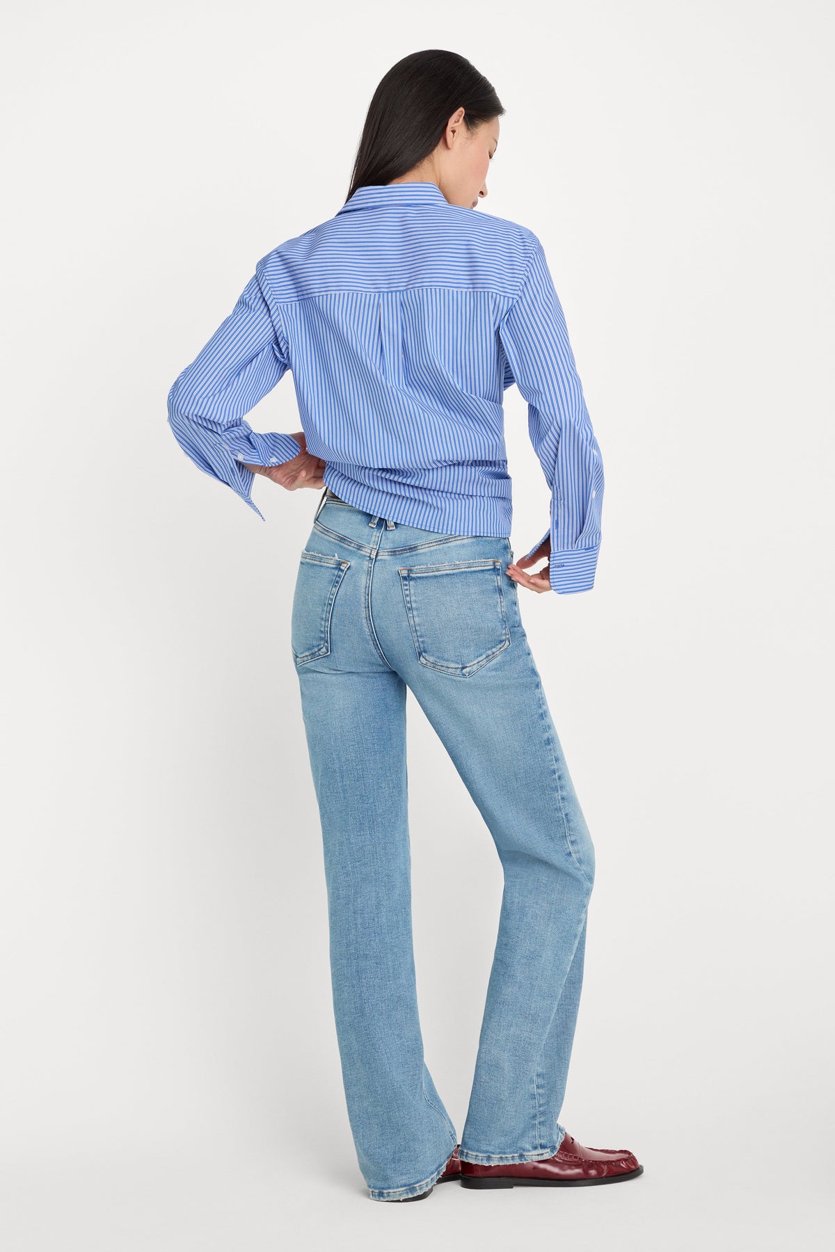 Luxury SOFT TECH GOOD TRUE STRAIGHT JEANSINDIGO1214