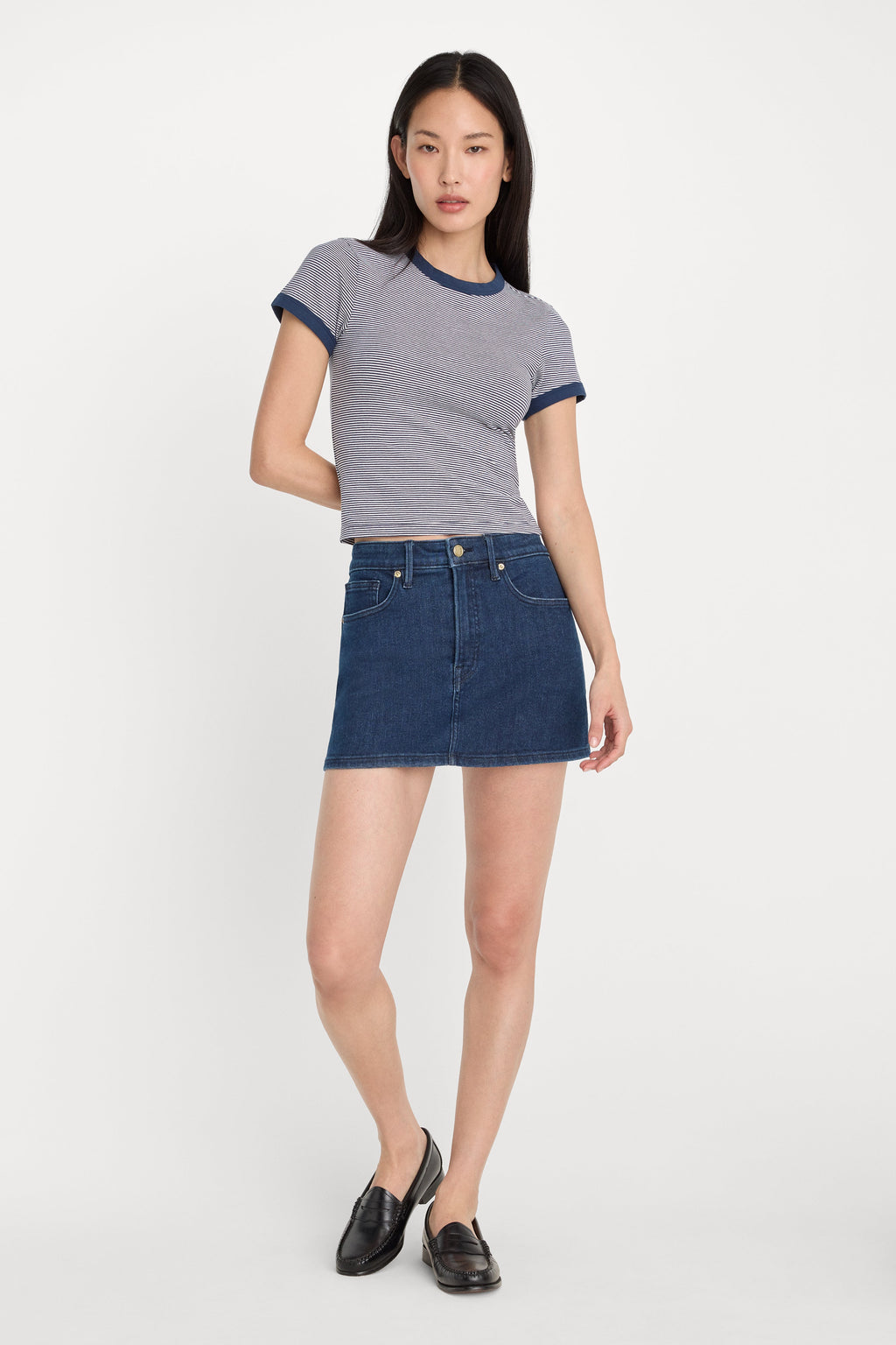 Luxury THE RINGER BABY TEE HORIZON STRIPE