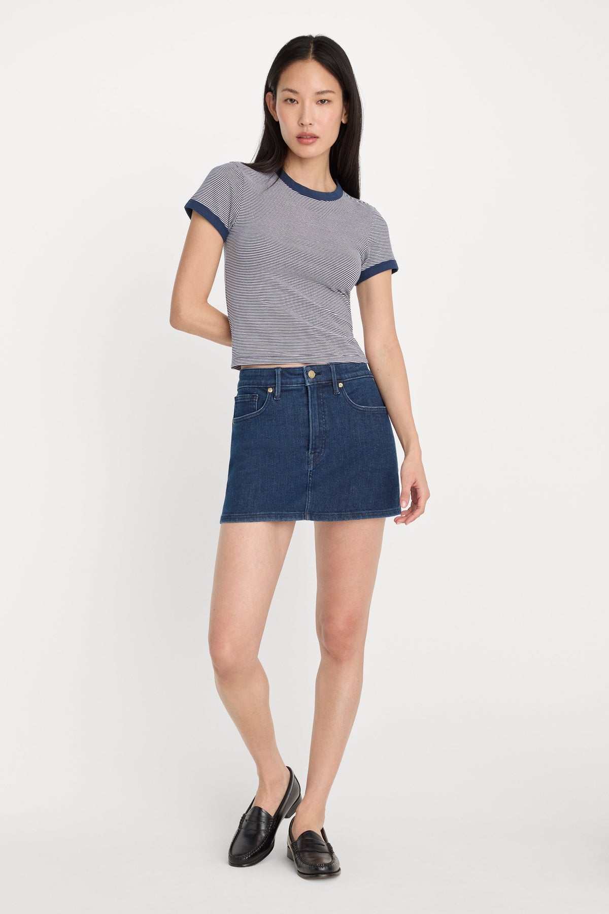 Luxury THE RINGER BABY TEE HORIZON STRIPE