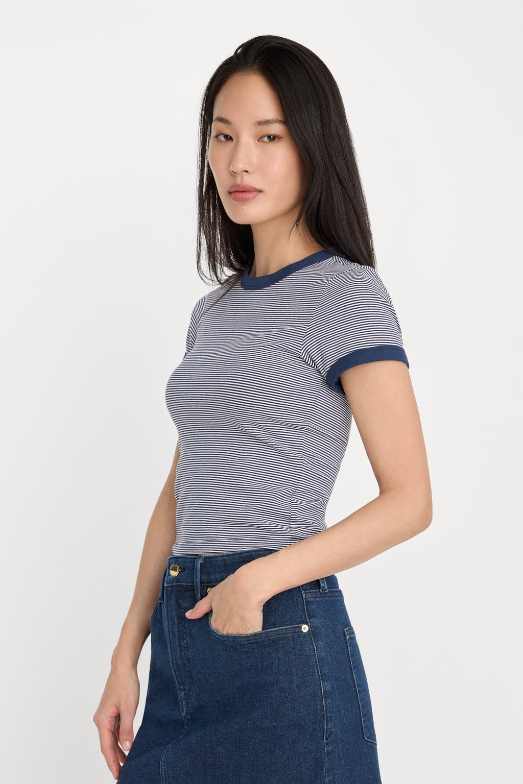 Luxury THE RINGER BABY TEE HORIZON STRIPE