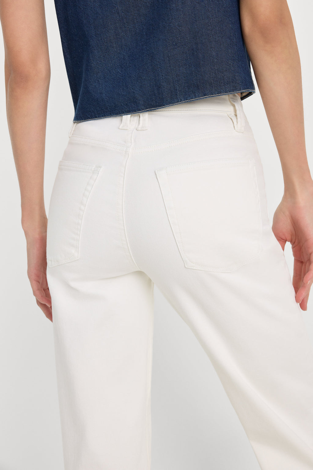 Luxury GOOD TRUE STRAIGHT JEANS WHITE001