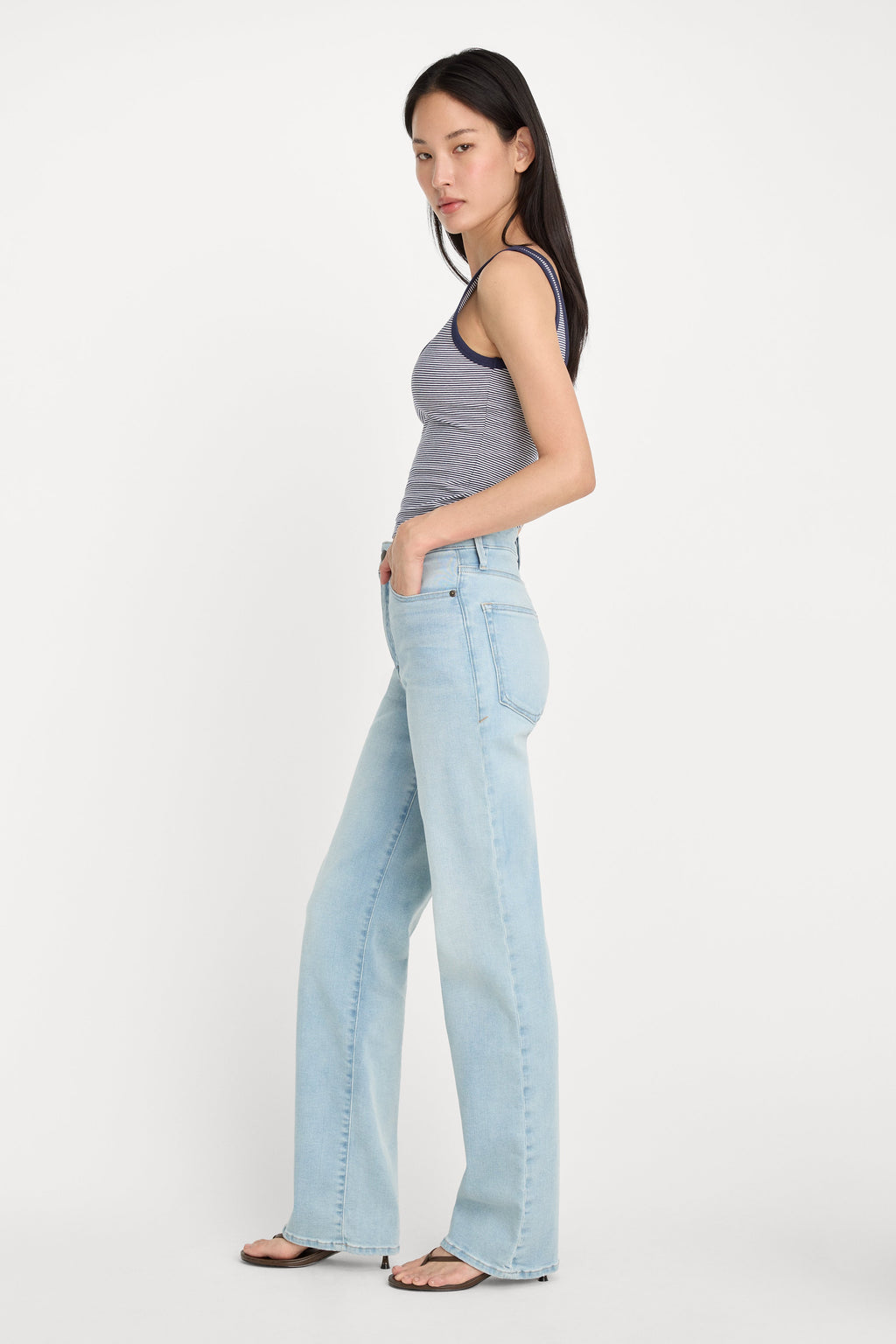 Luxury SOFT TECH GOOD TRUE STRAIGHT JEANS INDIGO1130