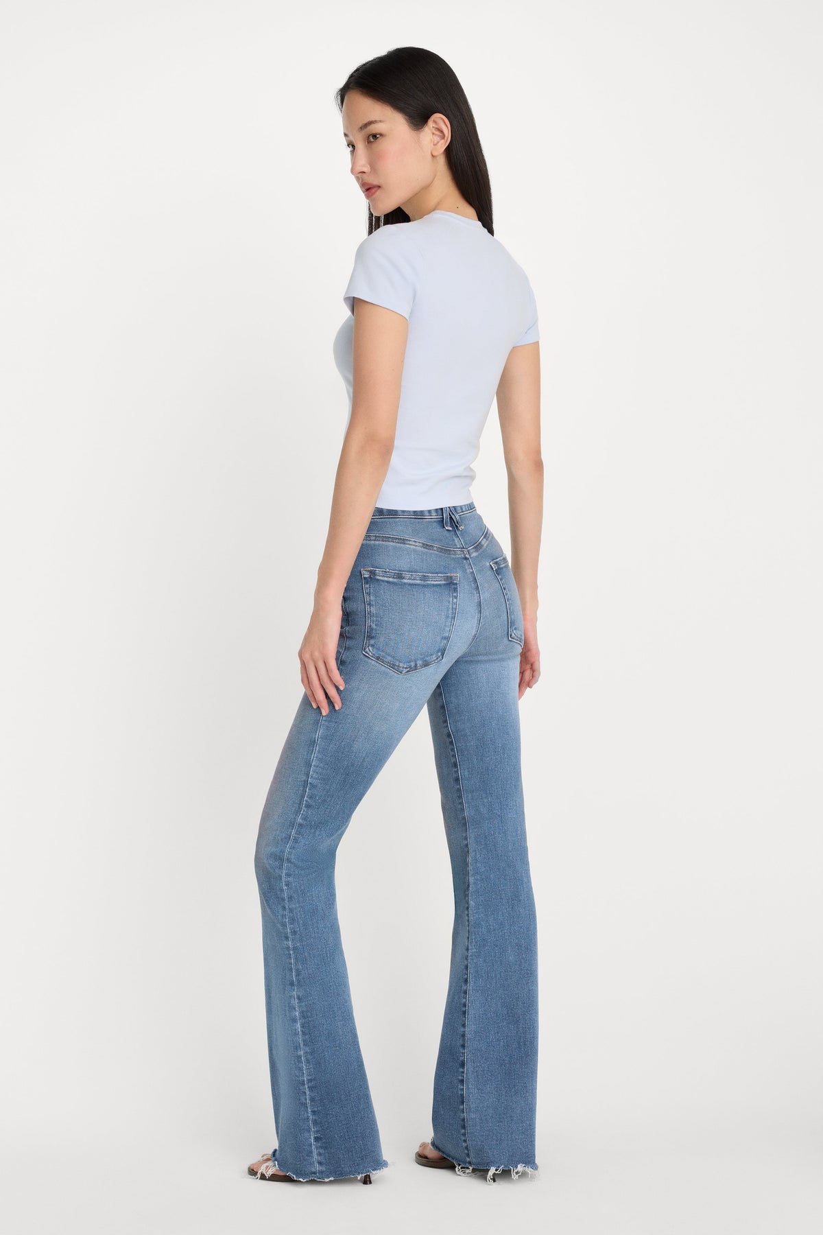 Luxury SOFT TECH GOOD LEGS FLARE JEANS INDIGO1211