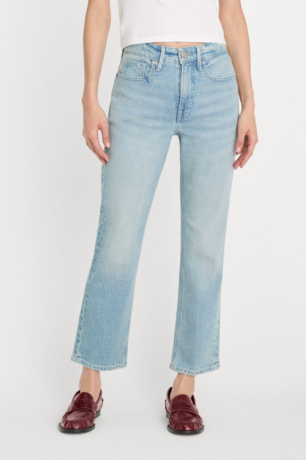 Luxury GOOD ICON STRAIGHT ANKLE JEANS INDIGO1137