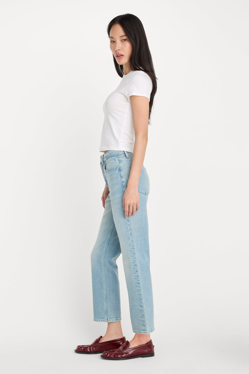 Luxury GOOD ICON STRAIGHT ANKLE JEANS INDIGO1137