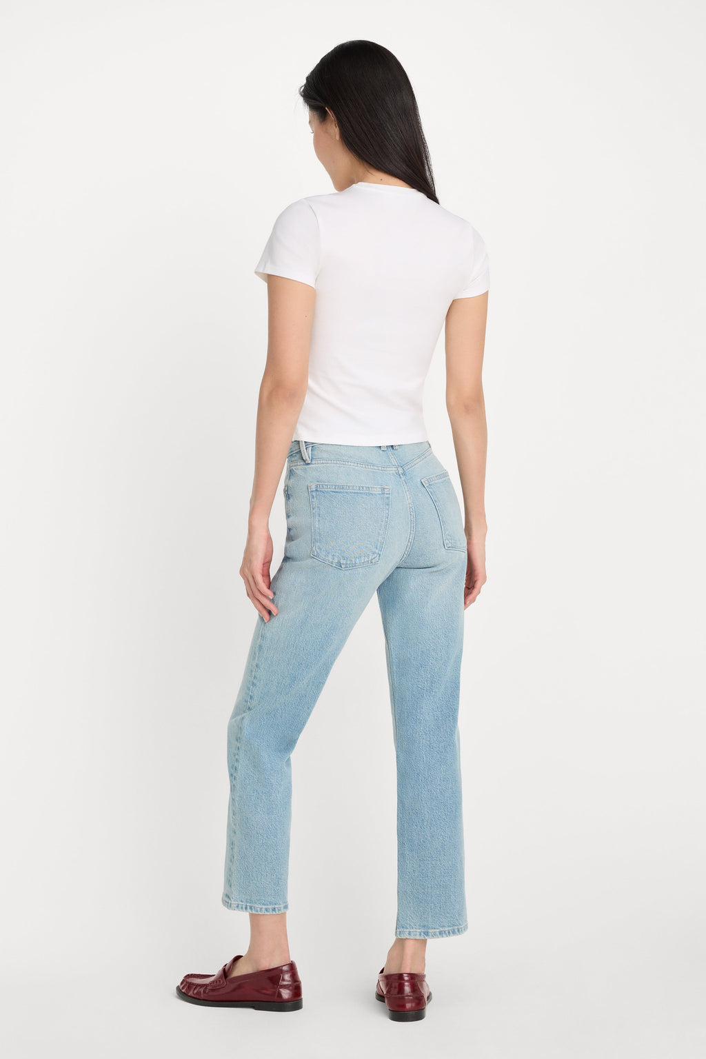 Luxury GOOD ICON STRAIGHT ANKLE JEANS INDIGO1137