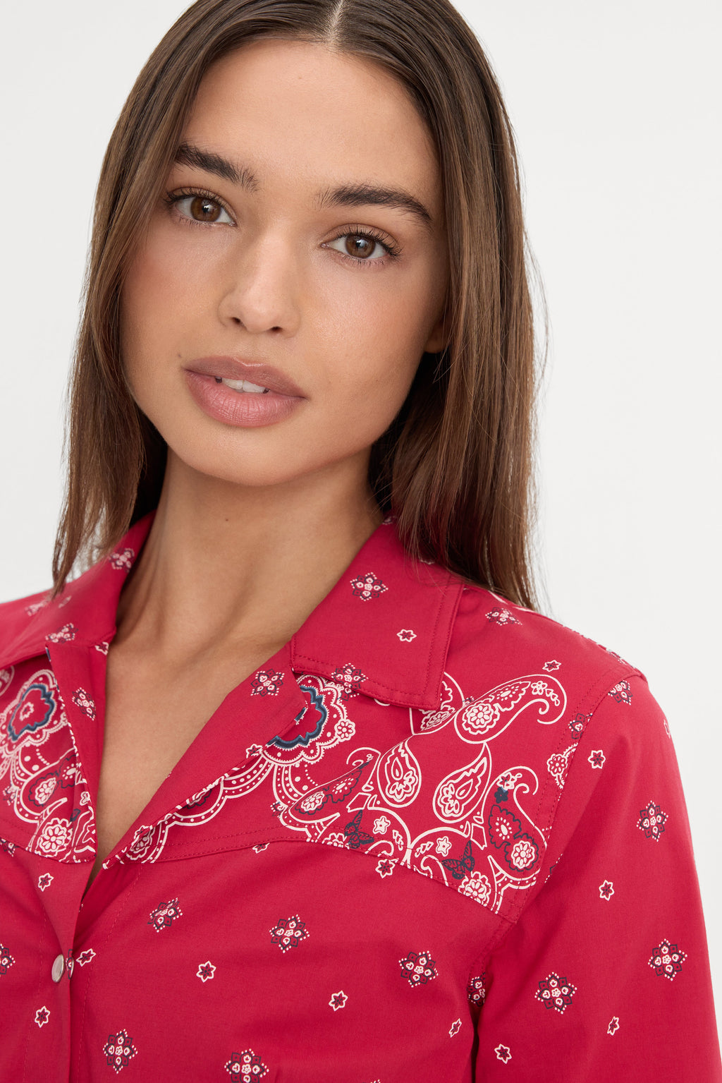 Luxury DOLLY TAILORED POPLIN SHIRT FLARE BANDANA PRINT