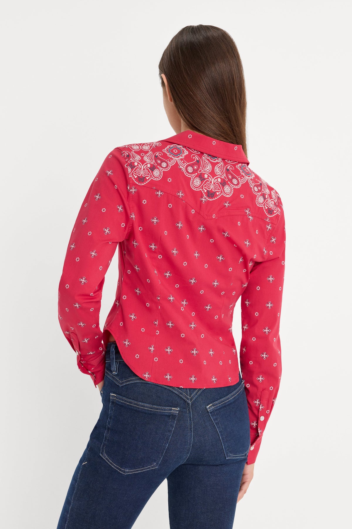 Luxury DOLLY TAILORED POPLIN SHIRT FLARE BANDANA PRINT