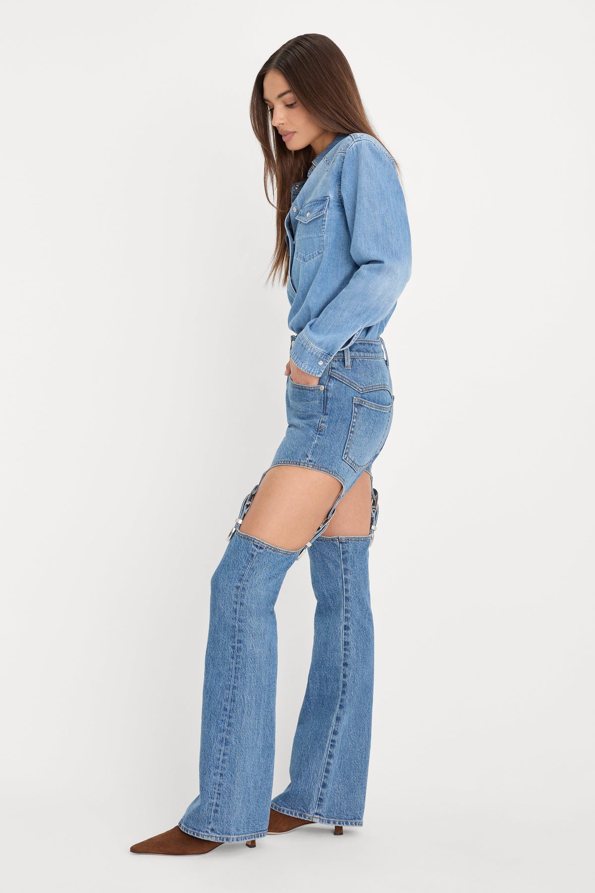 Luxury DOLLY JOLEANS BOOTCUT HIGH RISE JEANS INDIGO1200