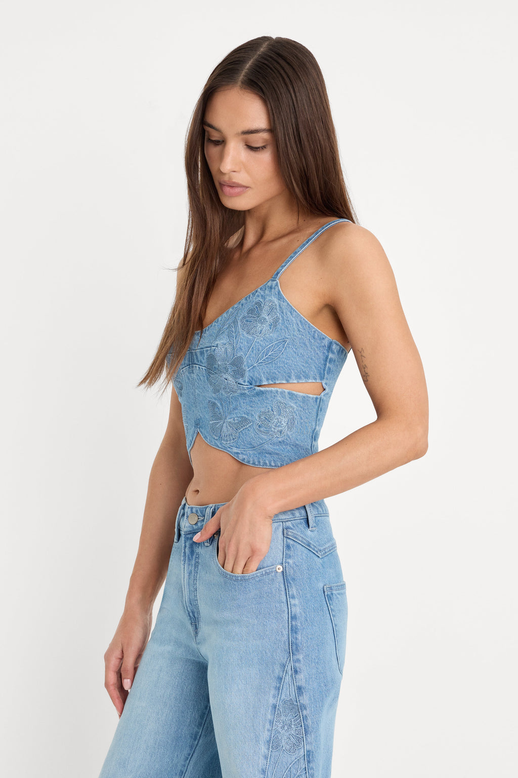 Luxury DOLLY BUTTERFLY TOP INDIGO1201